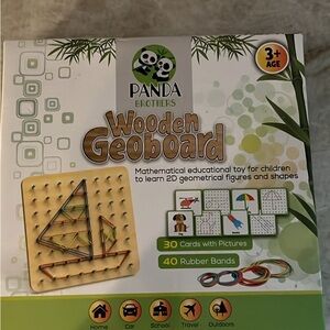 Wooden Geoboard for Kids - Educational Toy with Rubber Bands